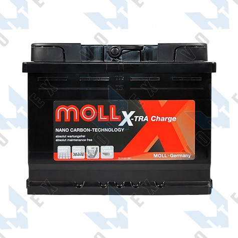 Аккумулятор Moll X-Tra Charge 62Ah R+ 600A